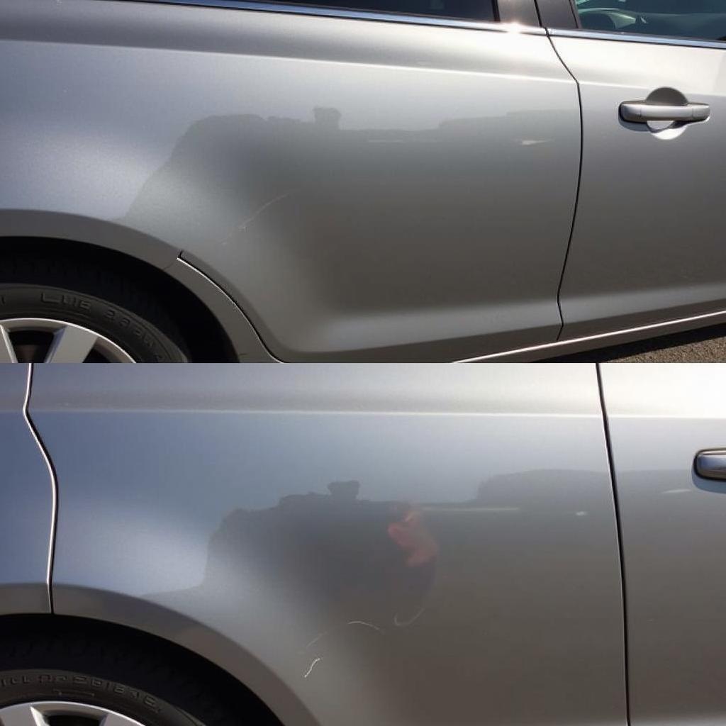 Car Detailing Swirl Removal Before and After