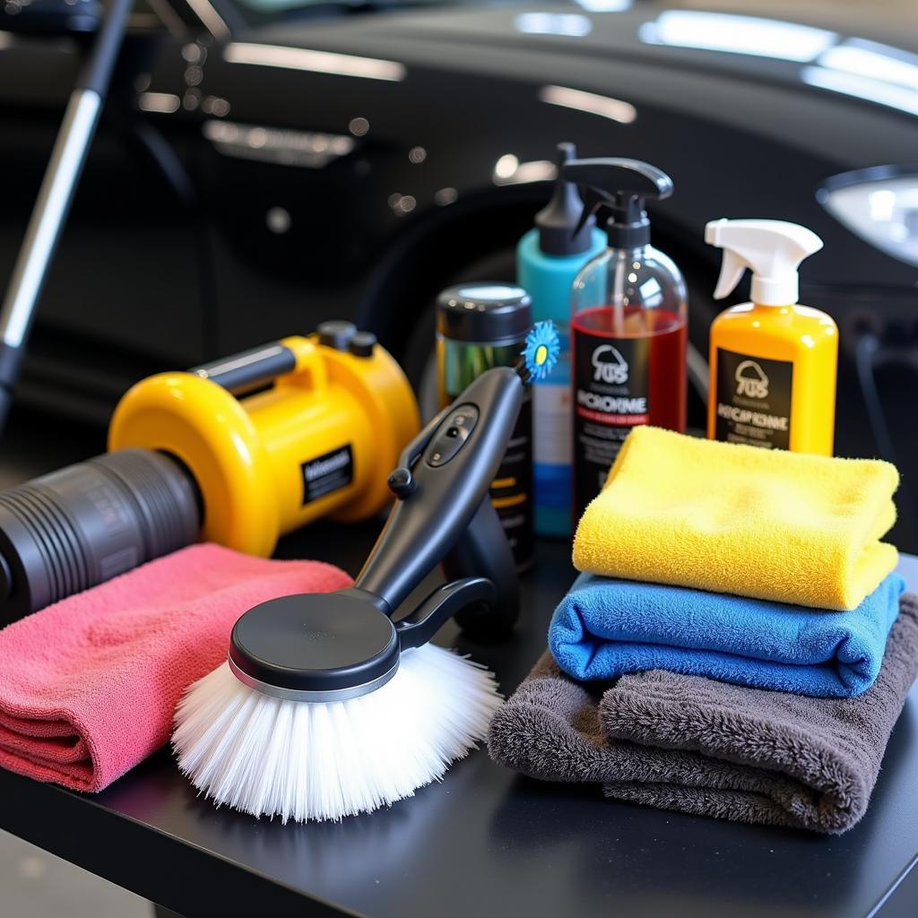 Professional car detailing equipment