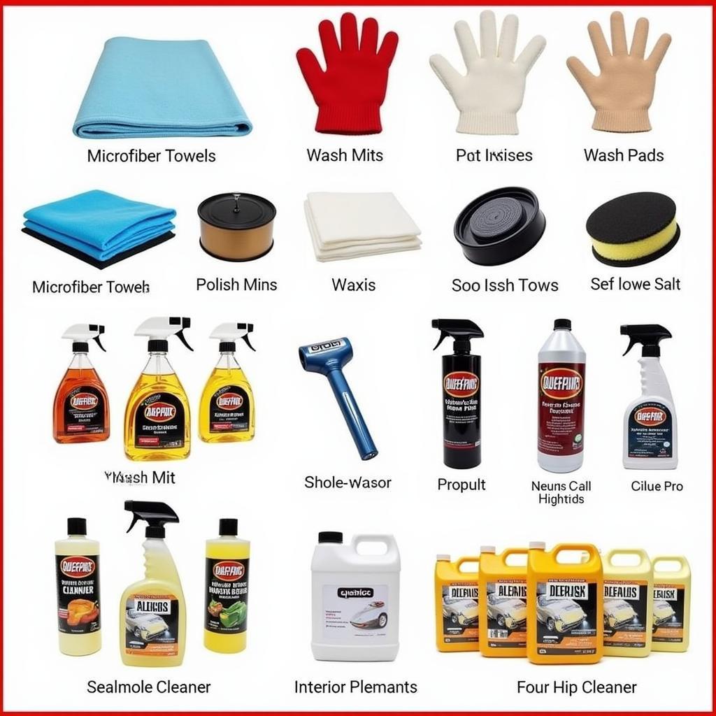 Car Detailing Tools and Products