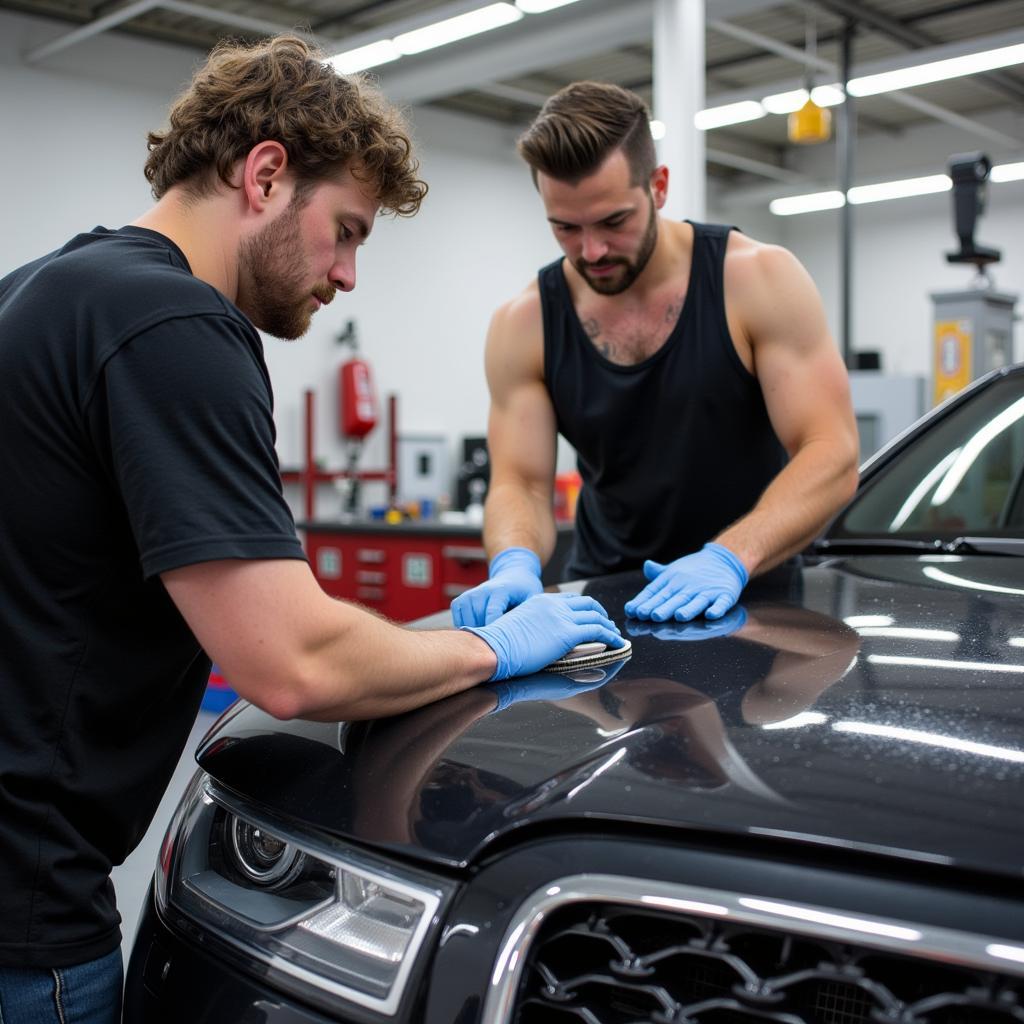 Car Detailing Training in Action