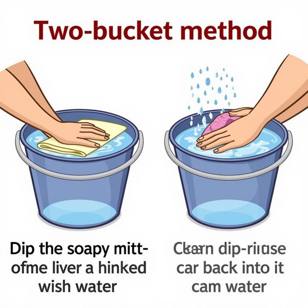 Proper Car Washing Technique Using the Two-Bucket Method