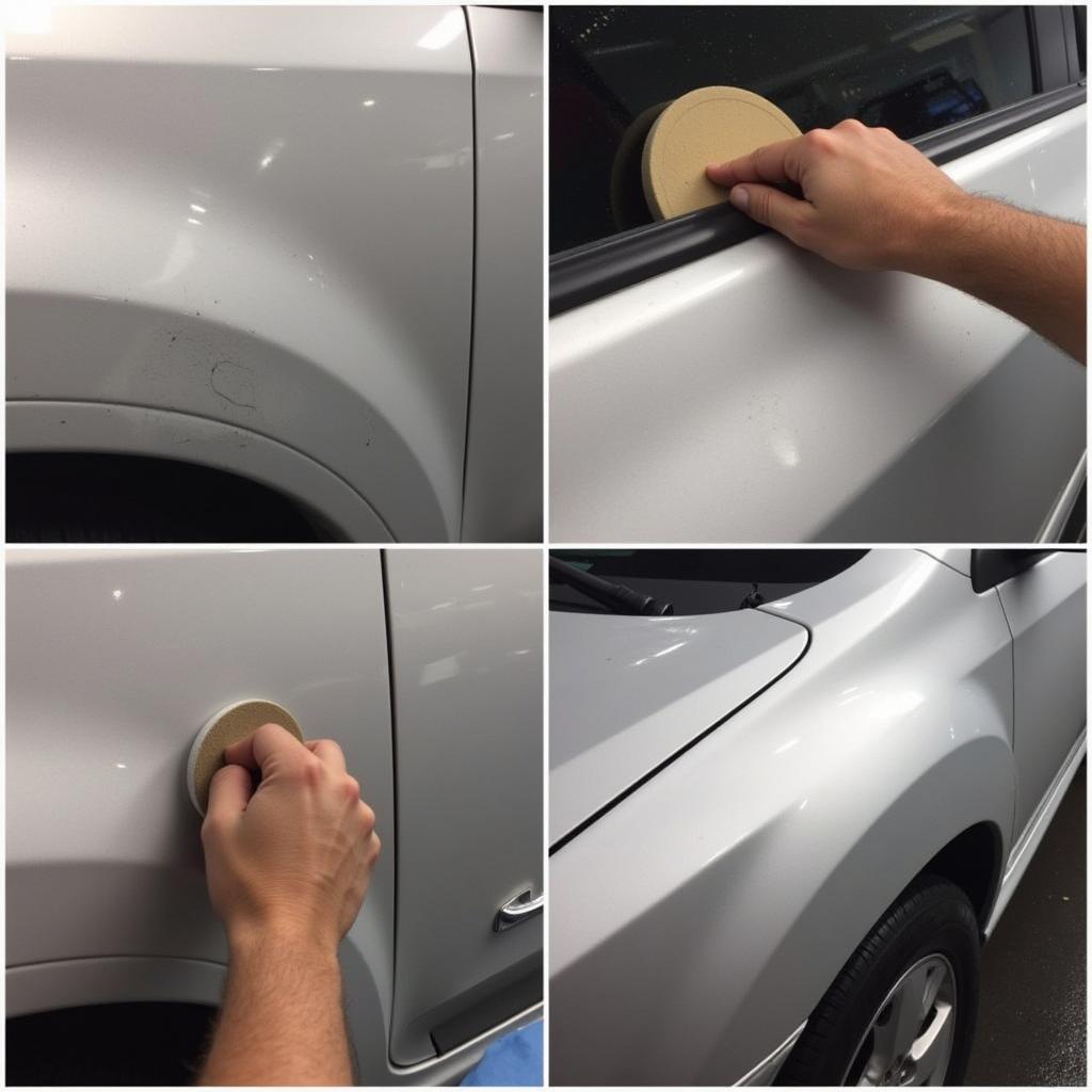 Wet Sanding Deeper Scratches during Car Detailing