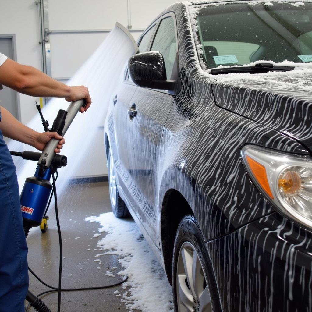 Exterior car wash detailing in White Bear Lake