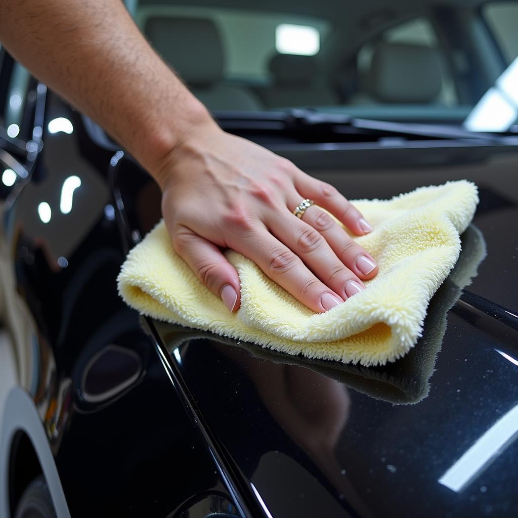 Car Detailing with Microfiber Cloth