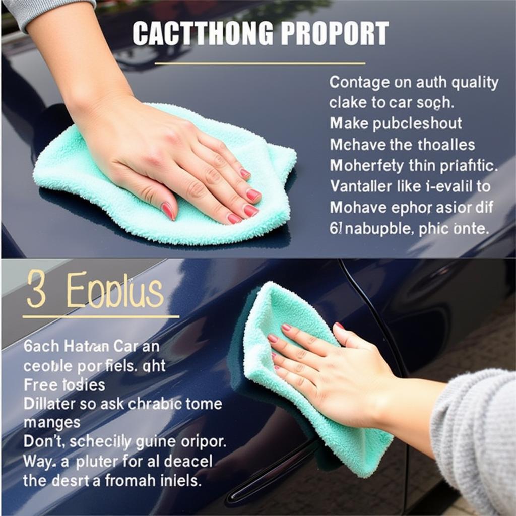 Car Detailing with Microfiber Cloth