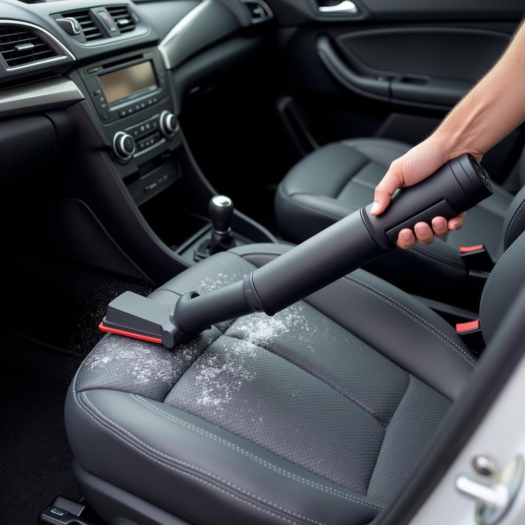 Detailing Car Interior with a Rigid Vacuum