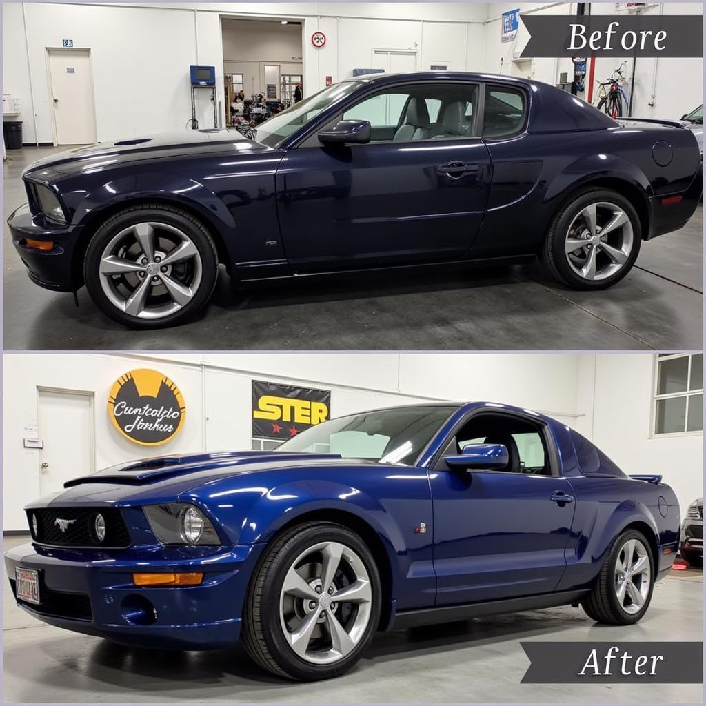 A Gleaming Clean Car After Detailing