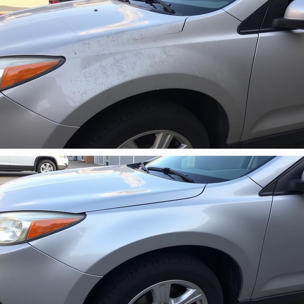 Results of a professional exterior car detail in Fresno