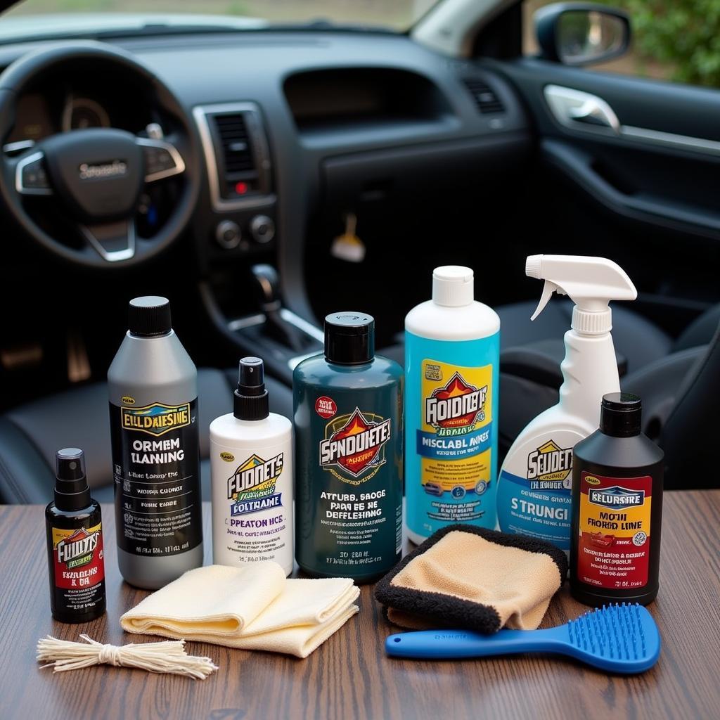 Car interior cleaning products