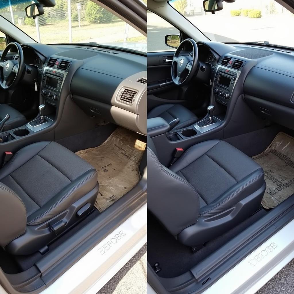 Car Interior Condition Affecting Detailing Cost: Comparing a Clean and Dirty Car Interior