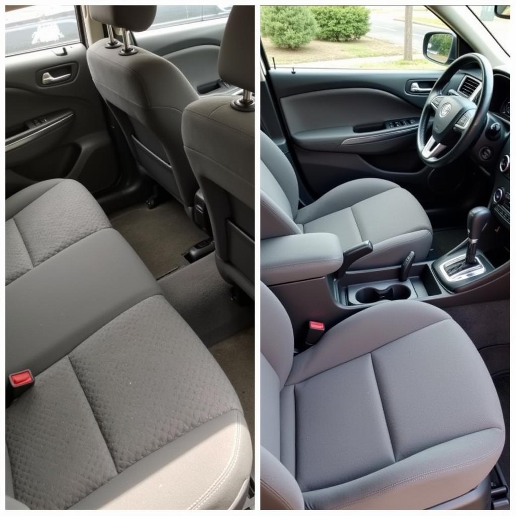 Car Interior Detailing Before & After