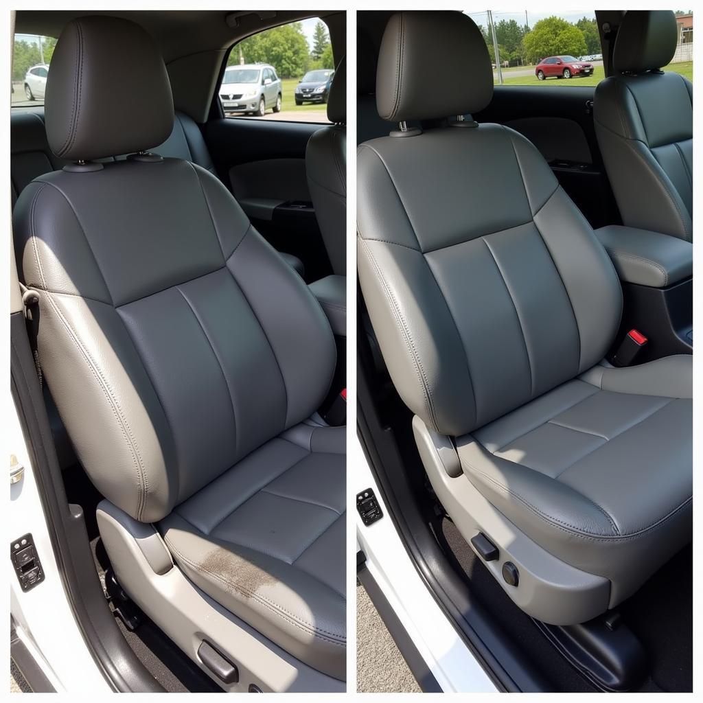 Car Interior Detailing Before and After