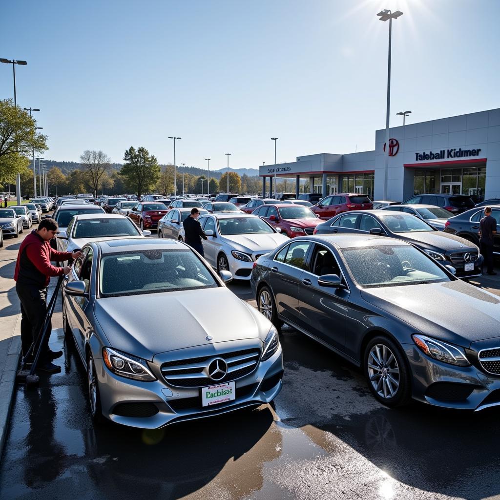 Car lot detailing process