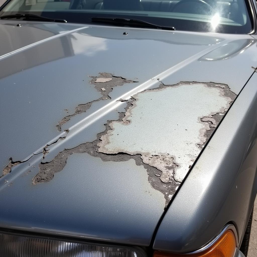 Car Paint Damaged by Iron Fallout