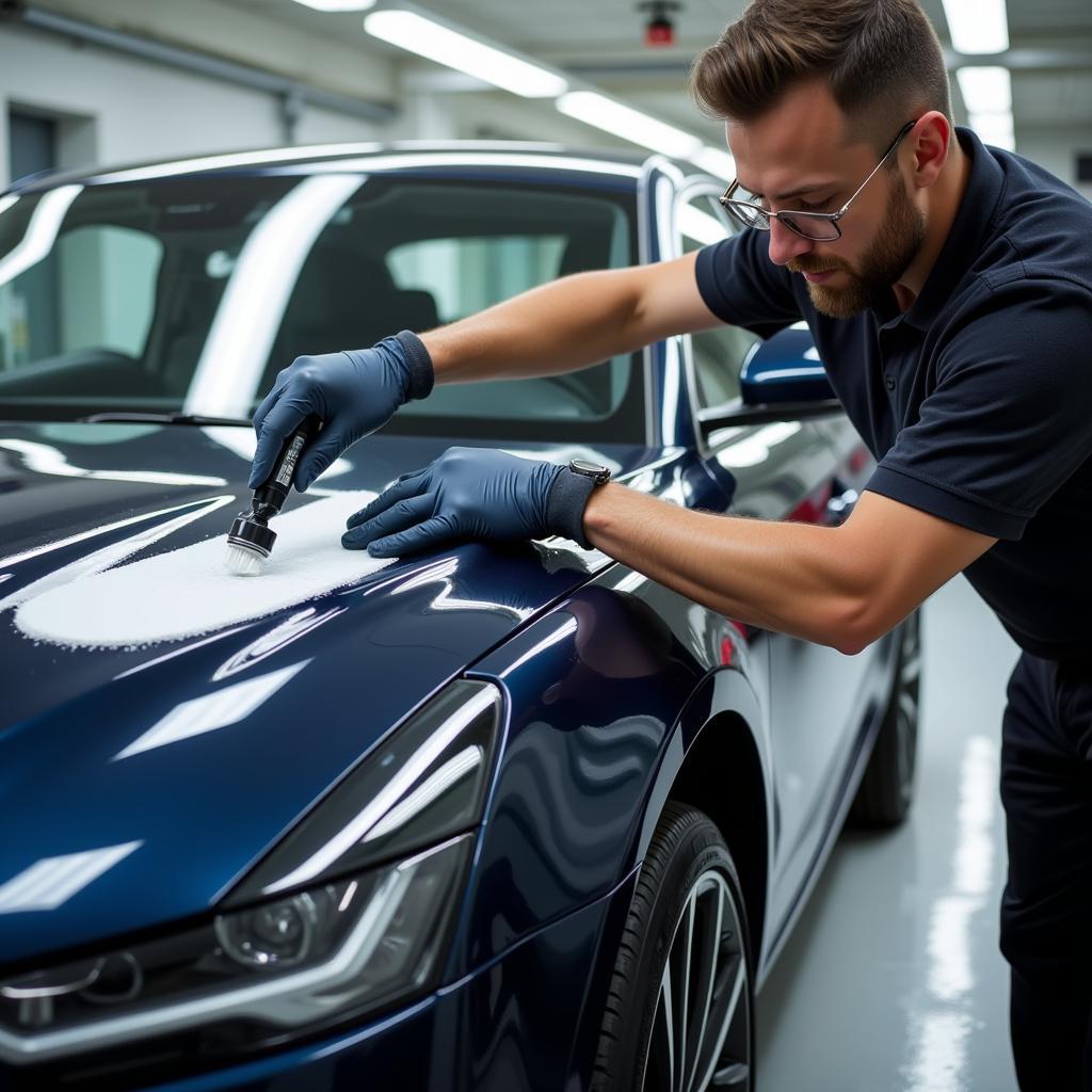 Applying Car Paint Protection