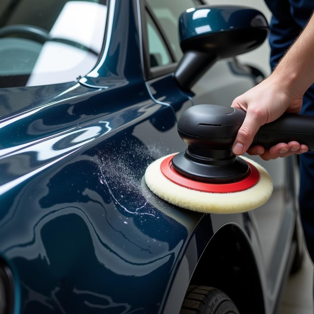 Polishing a Car's Exterior