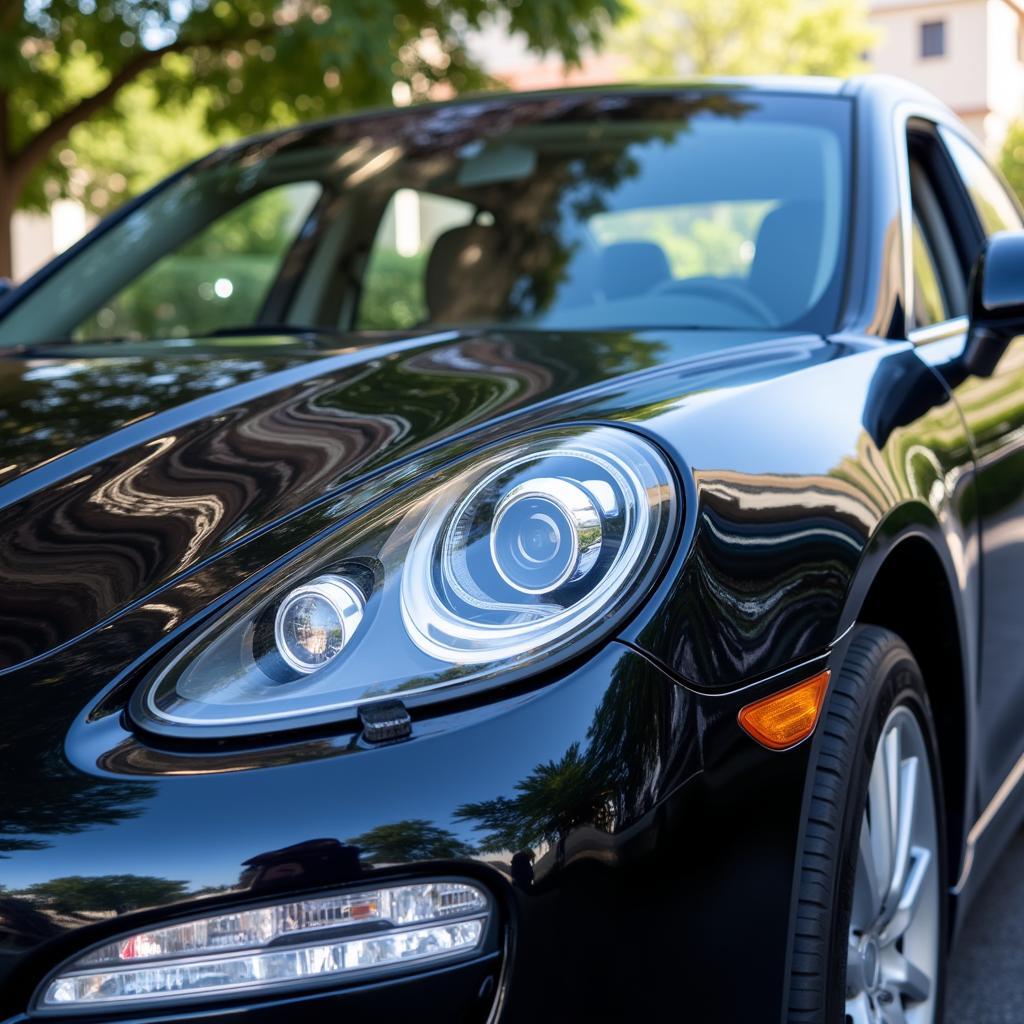 Car shining after quick detail