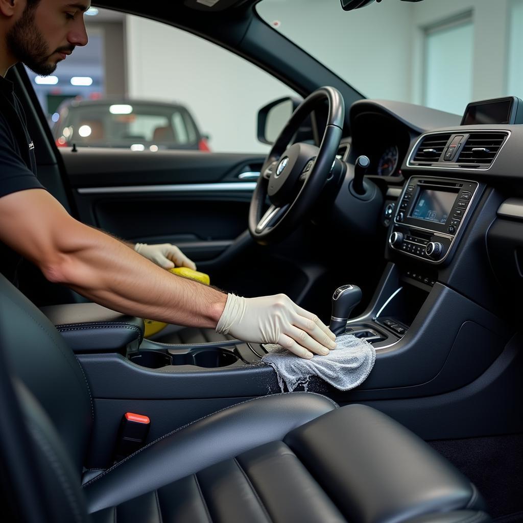 Detailing the Interior of a Car in Richmond