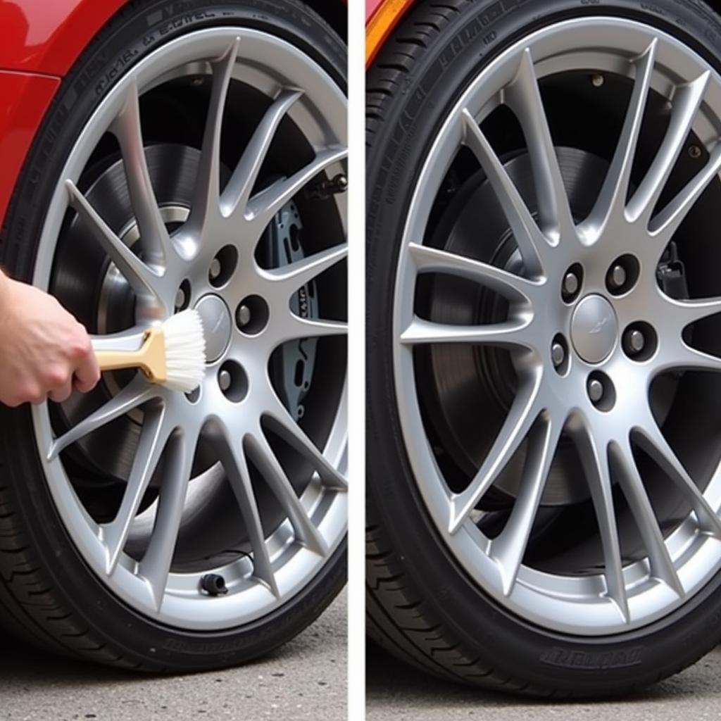 Car Wheel and Tire Detailing