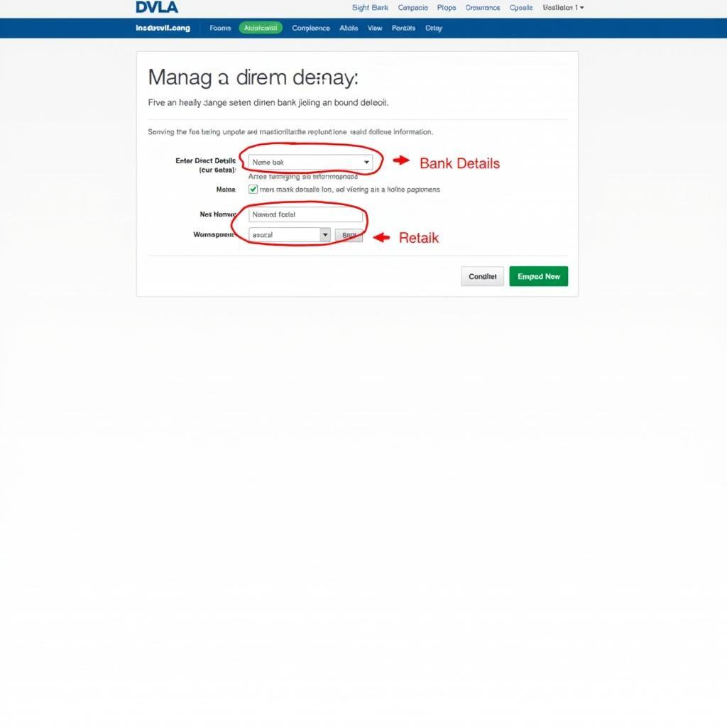 Changing Direct Debit Details Online