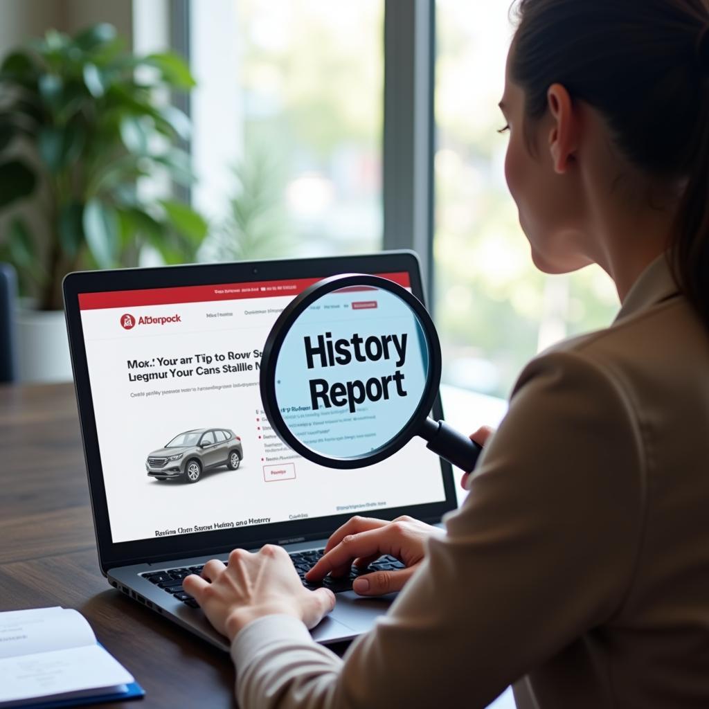 Checking car history online