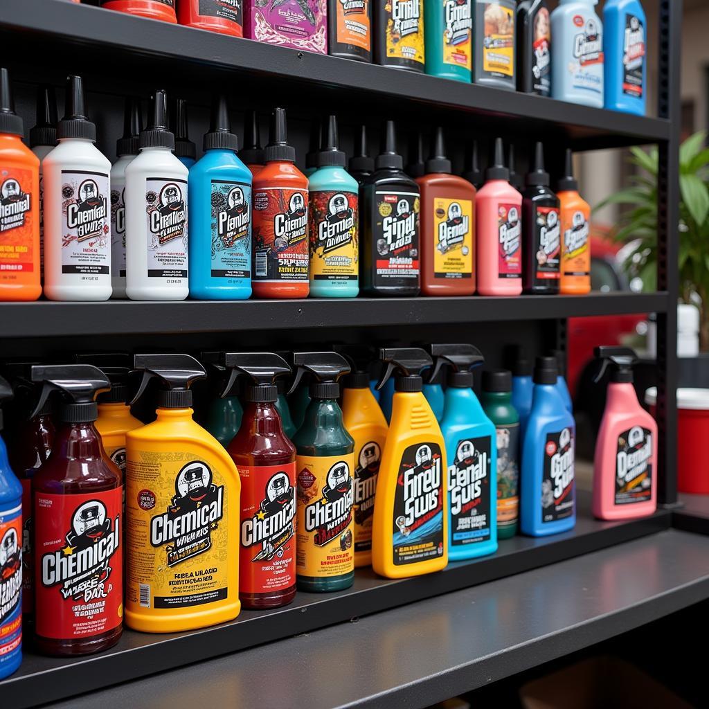 Chemical Guys Car Wash Products Display