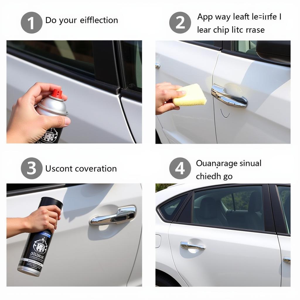 Applying Clay Lubricant to a Car Panel