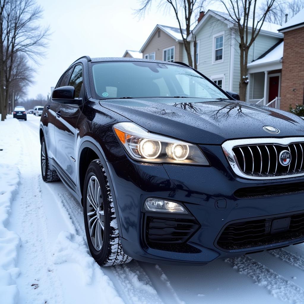 Clean Car in Winter