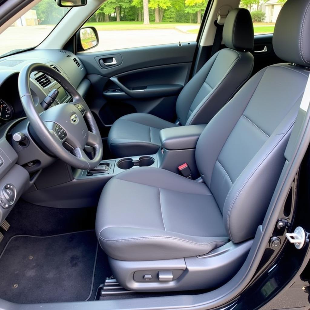 Clean and well-maintained car interior after detailing