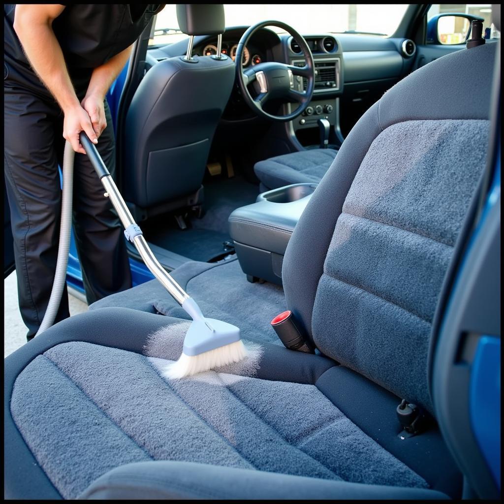 Deep cleaning car carpets