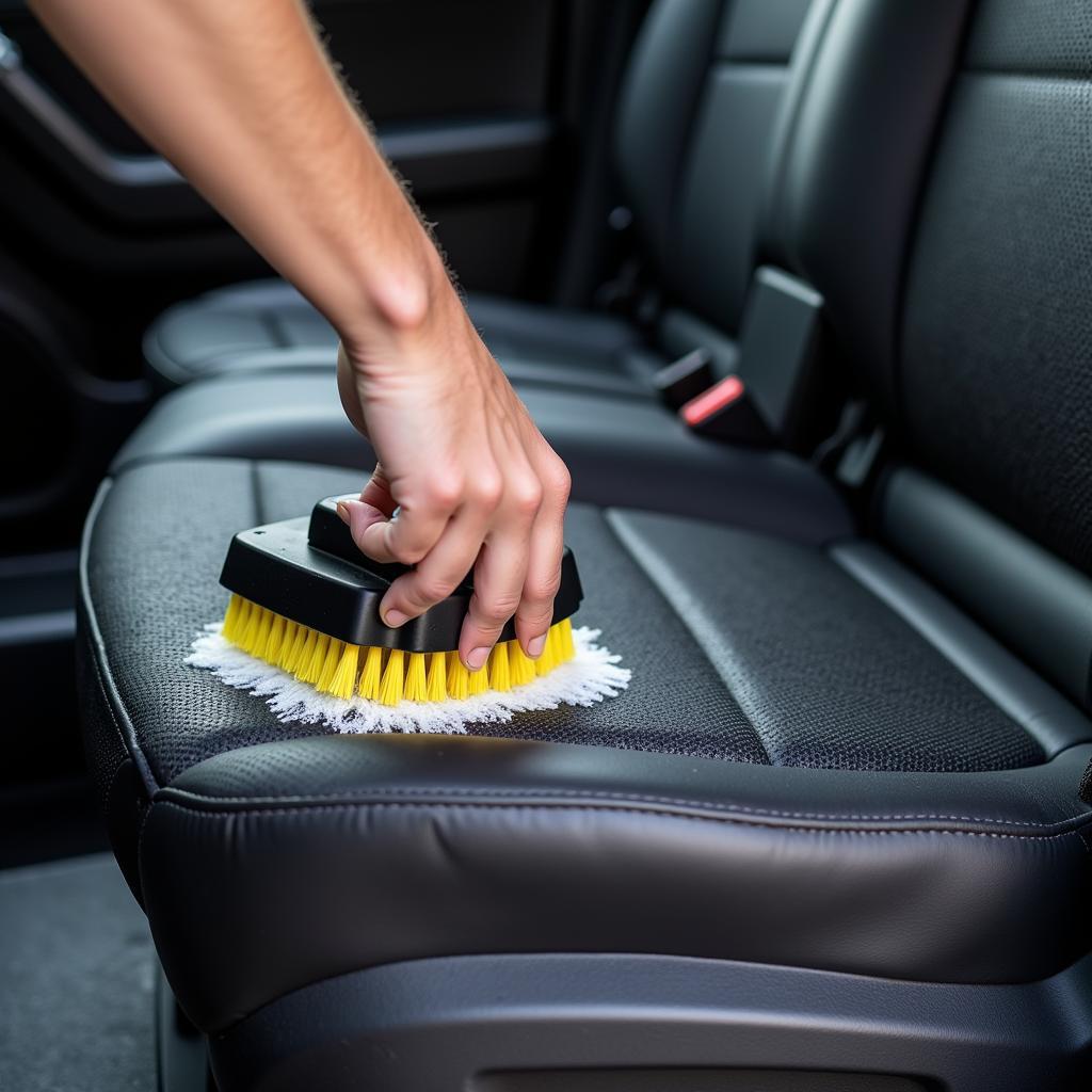 Cleaning car cloth seats