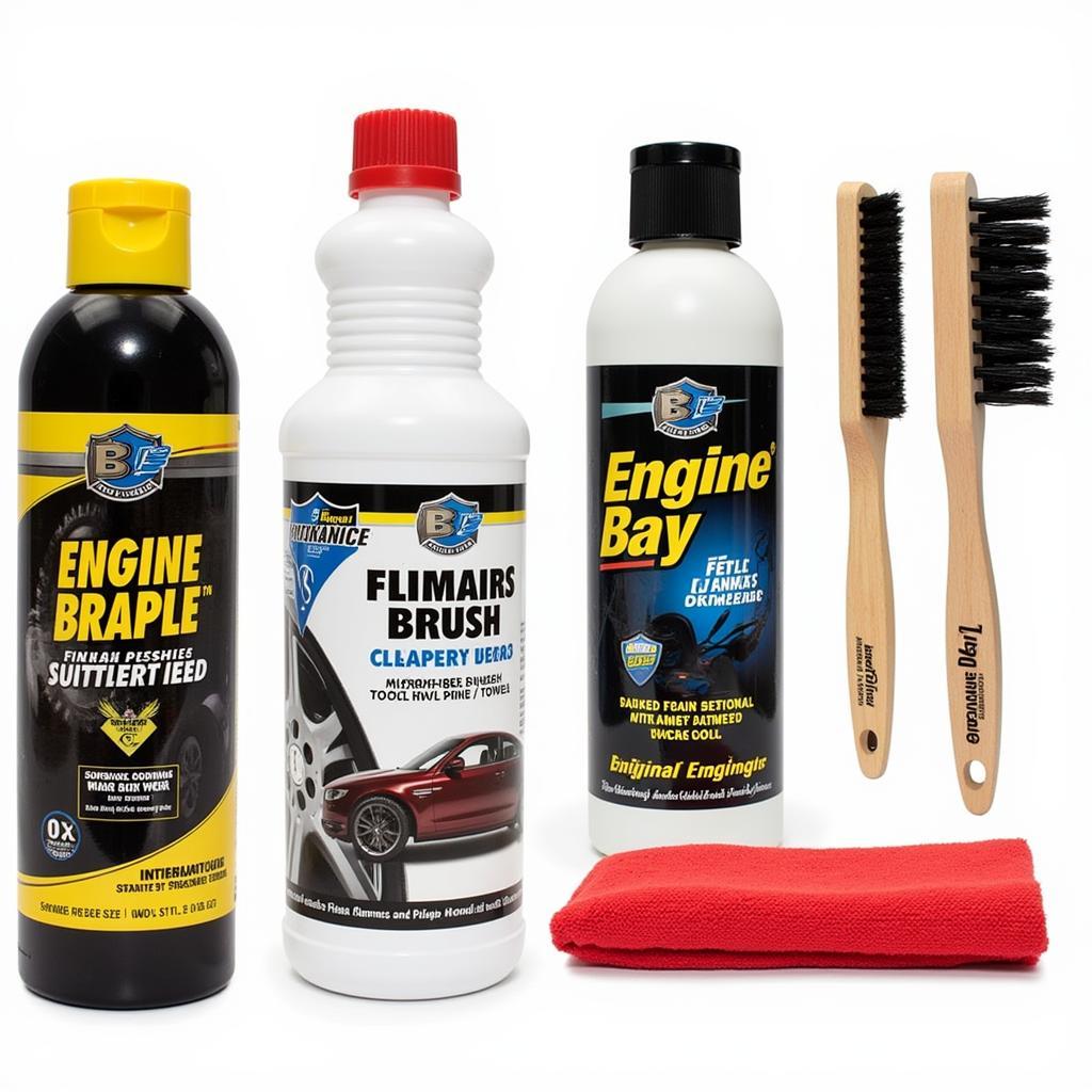 Car engine cleaning supplies