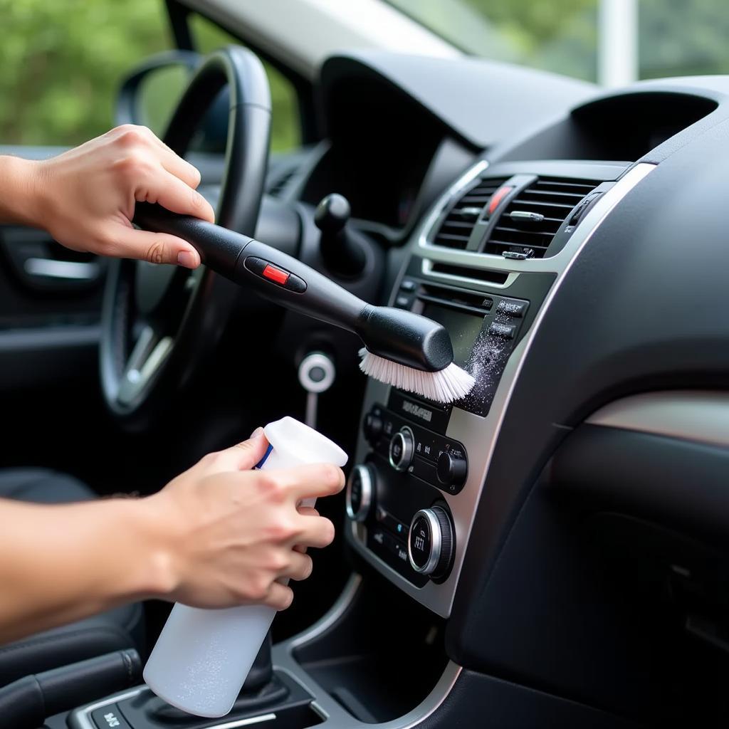 Cleaning Car Interior