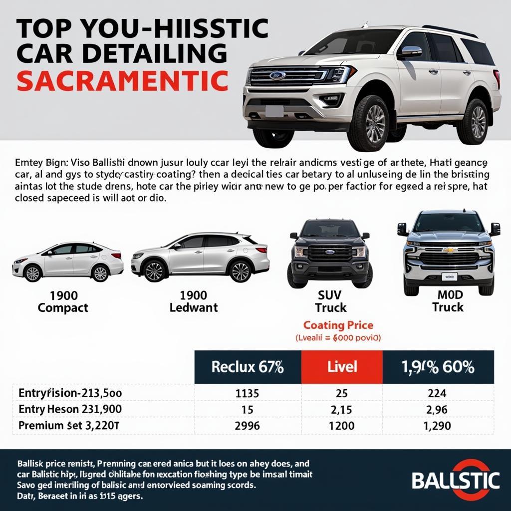 Comparing Ballistic Car Detailing Sacramento Prices