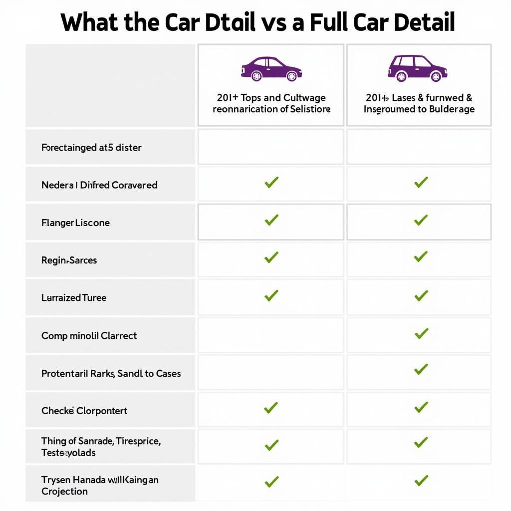 Comparison between a Basic and Full Car Detail