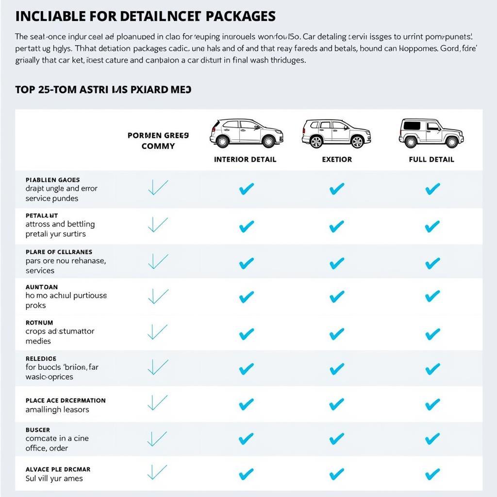 Different Car Detailing Packages