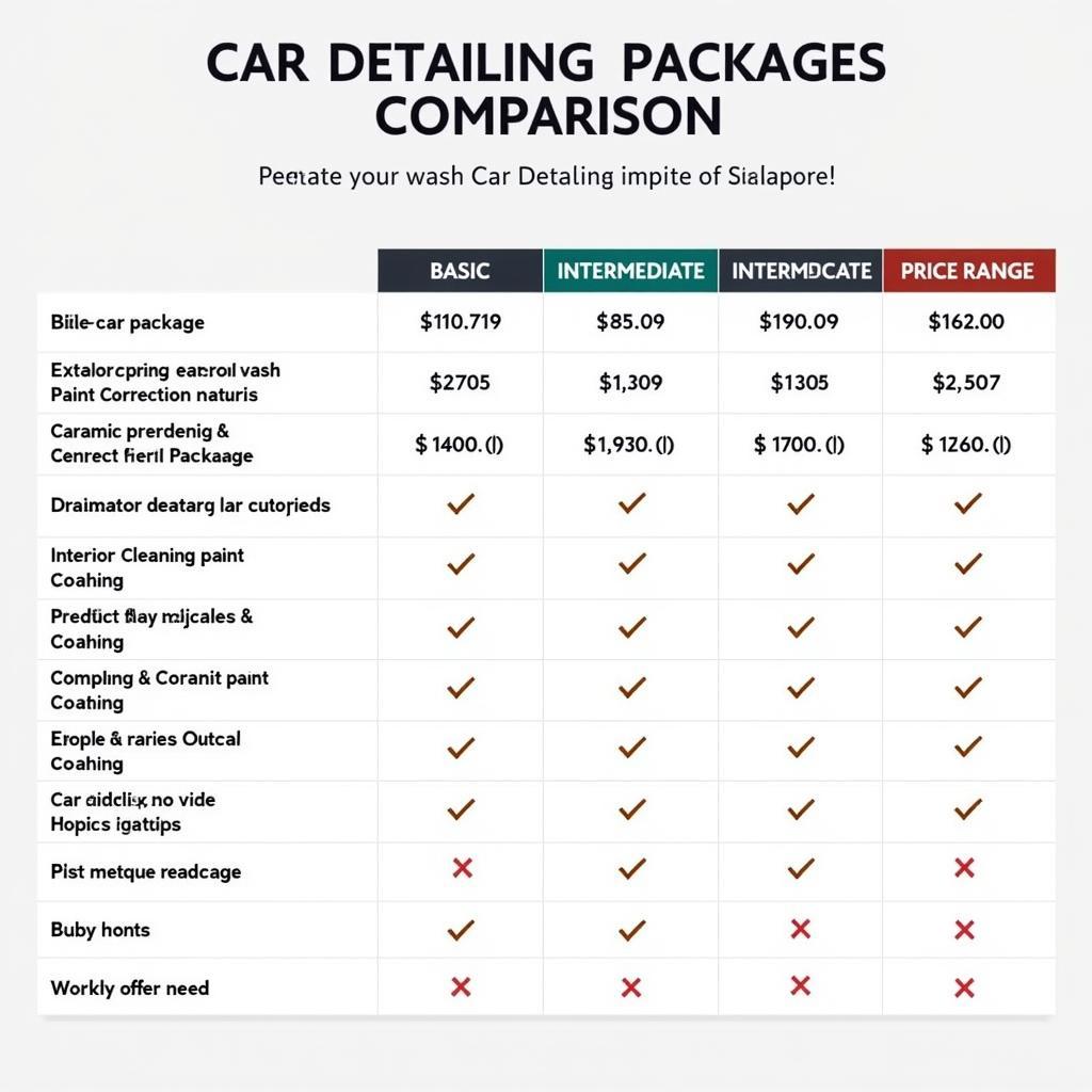 Comparison of Car Detailing Packages in Singapore