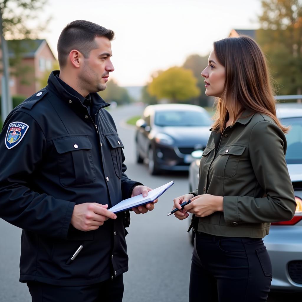 Contacting Police About a Car Accident