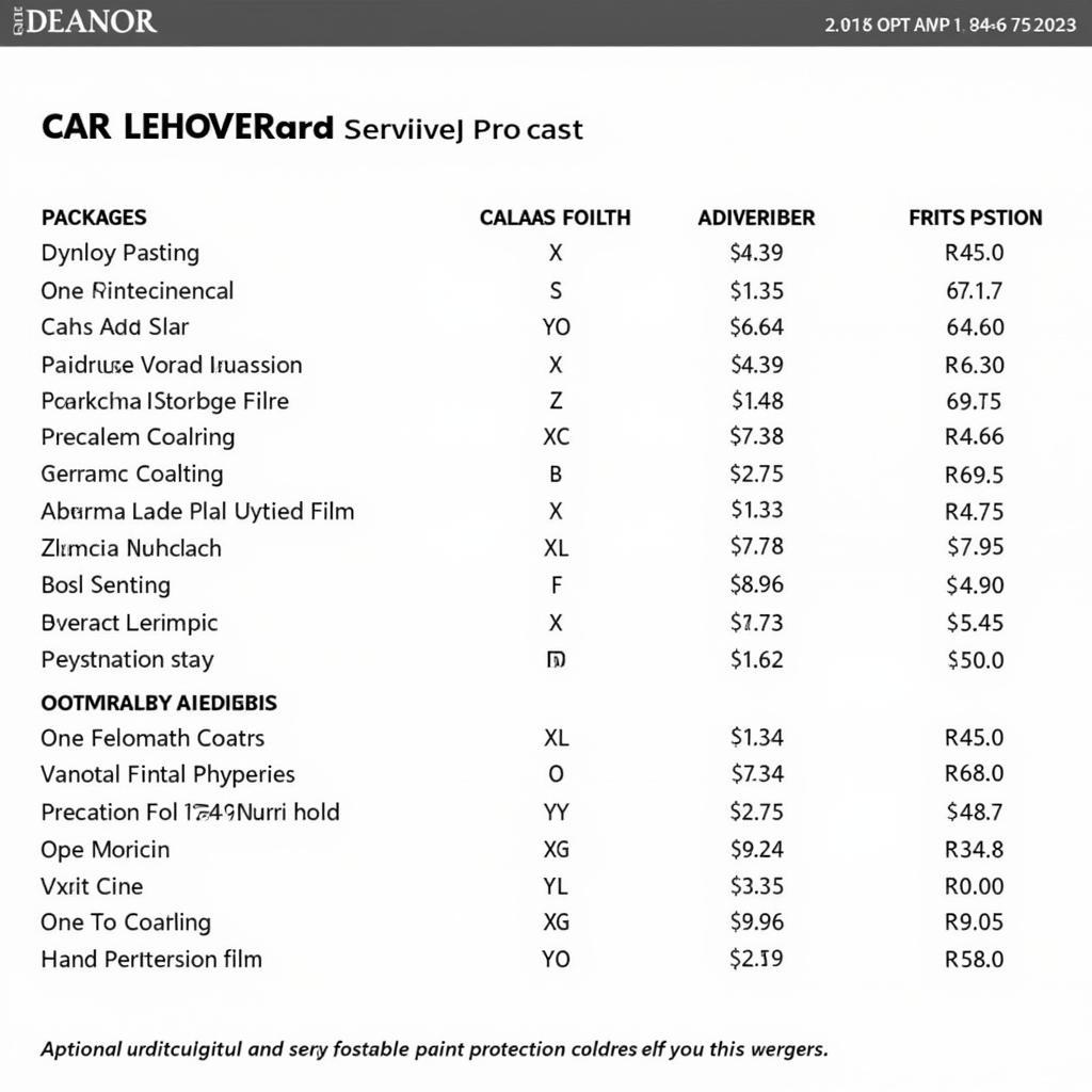 Cost of Car Detailing in Heanor