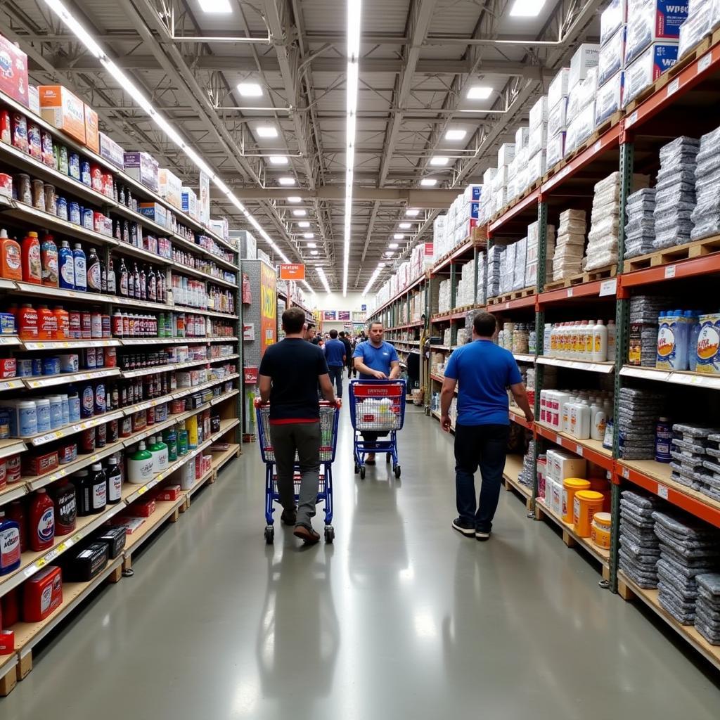 Costco car care products aisle