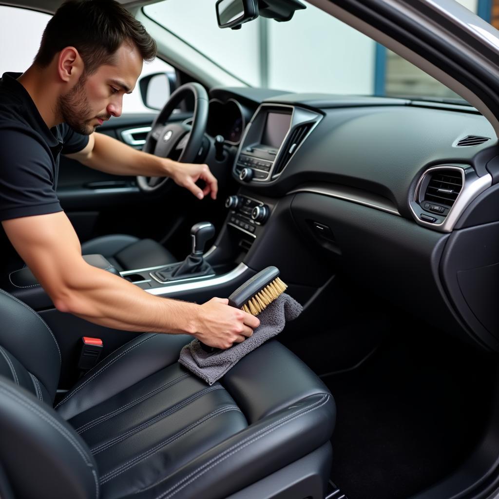 Deep Car Detail Interior Cleaning Process