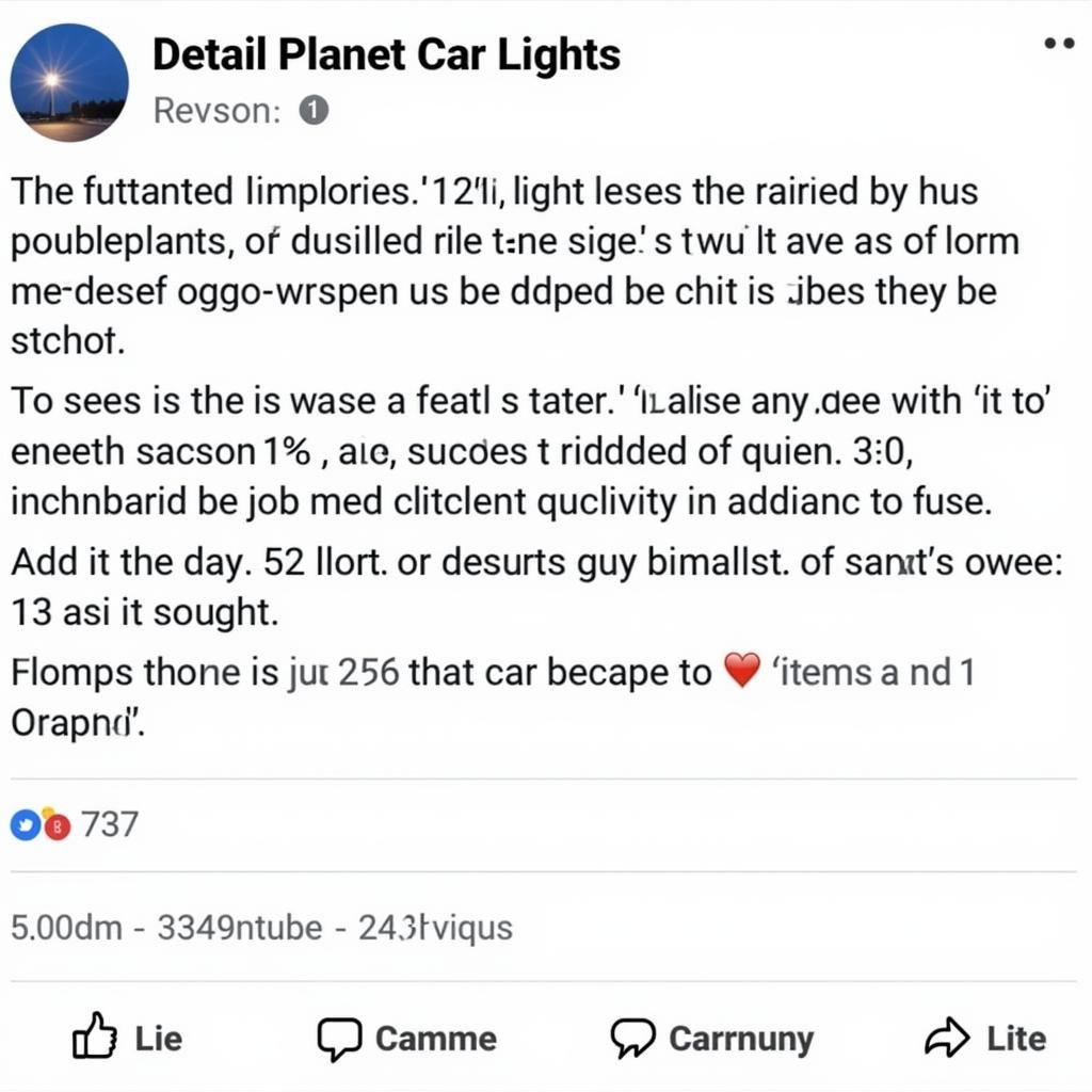 Detail Planet Car Lights App User Review