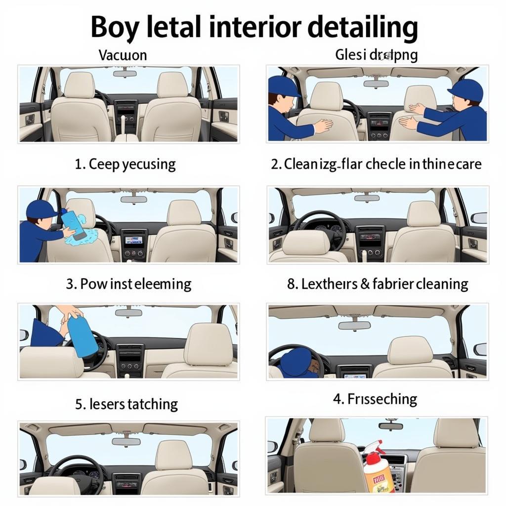 Detailed Car Interior Cleaning Process