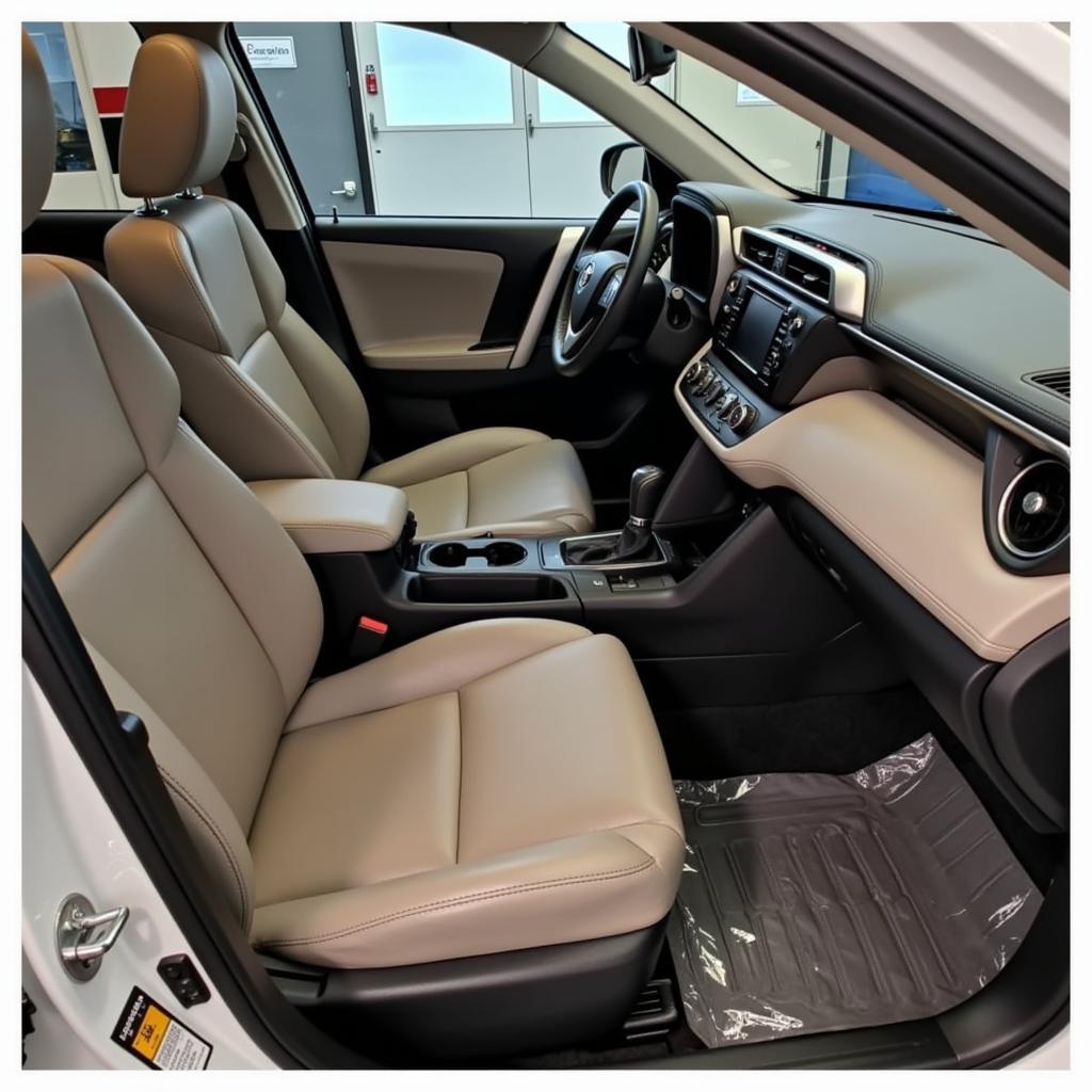 Spotless Interior of a Detailed Toyota RAV4