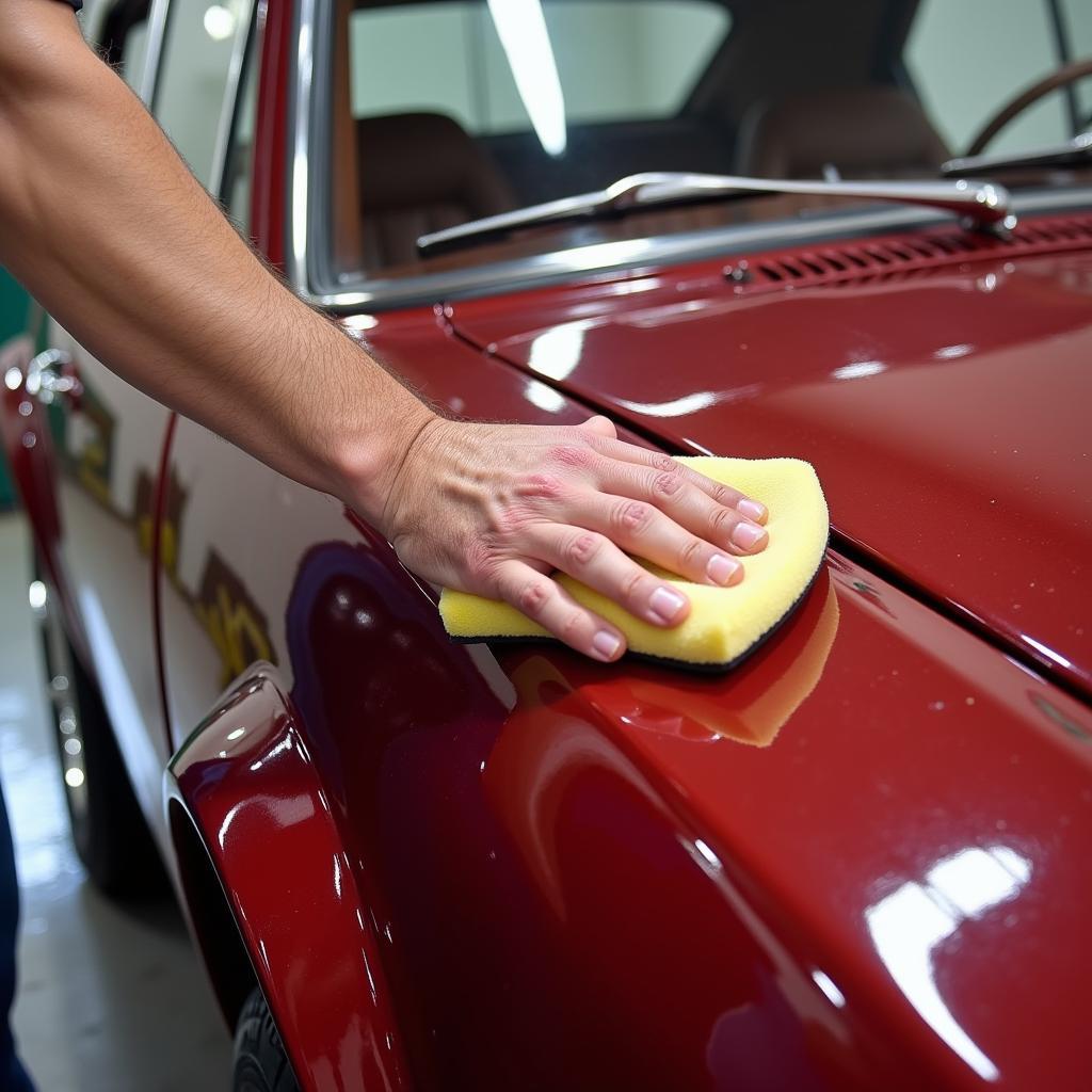 Detailing an Old Car: Applying Protective Wax