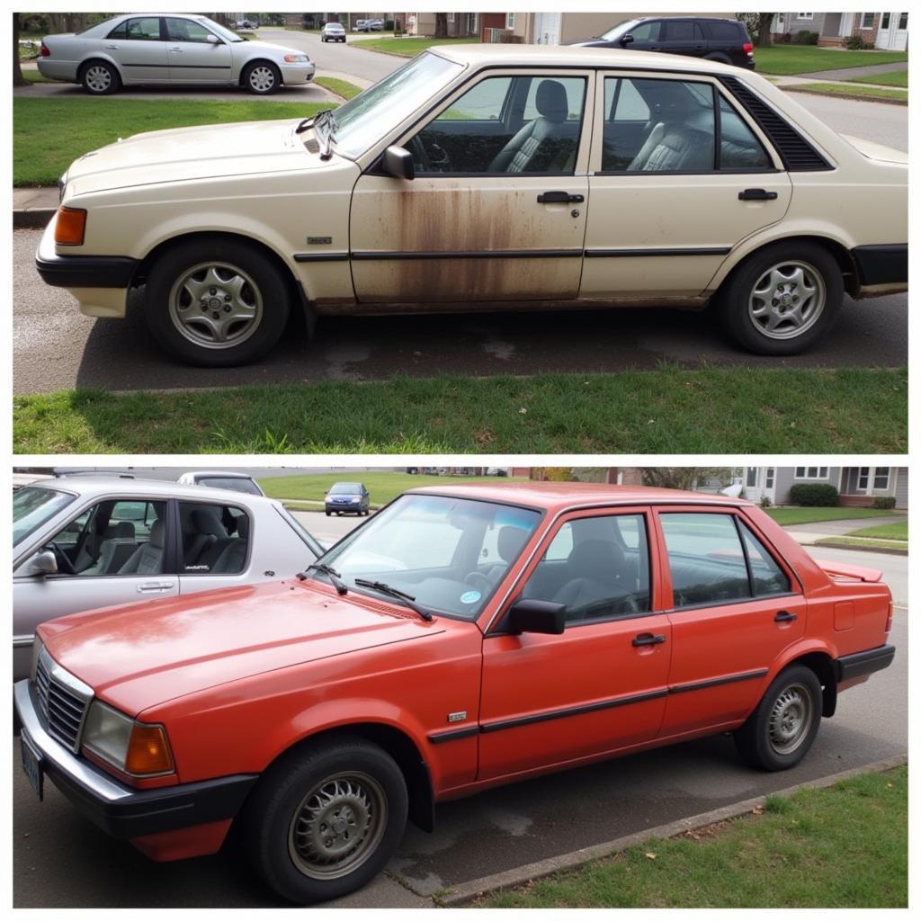 Detailing an Old Car: Before and After Transformation