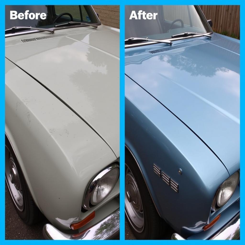 Detailing an Older Car Before and After Transformation