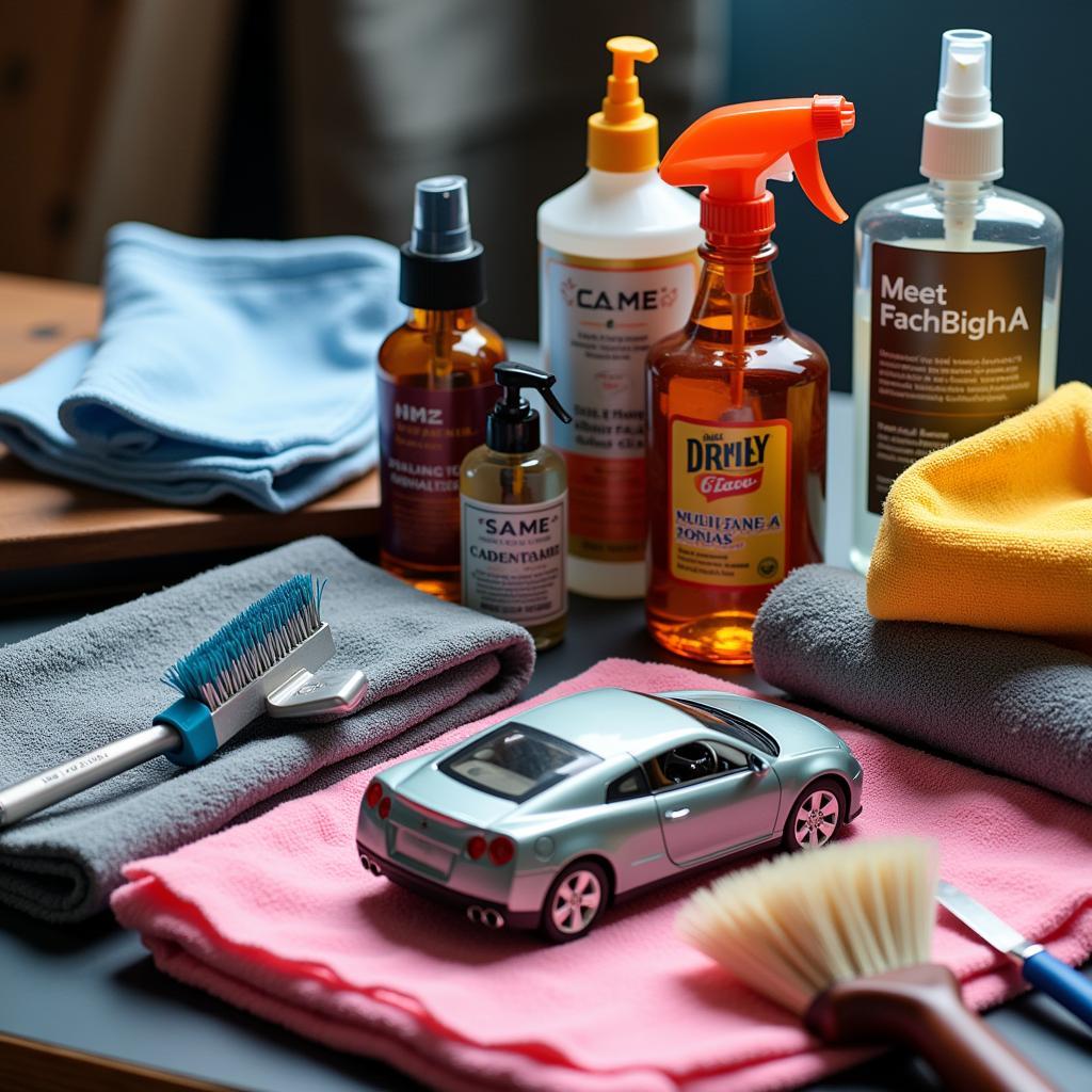 Diecast Car Cleaning Supplies