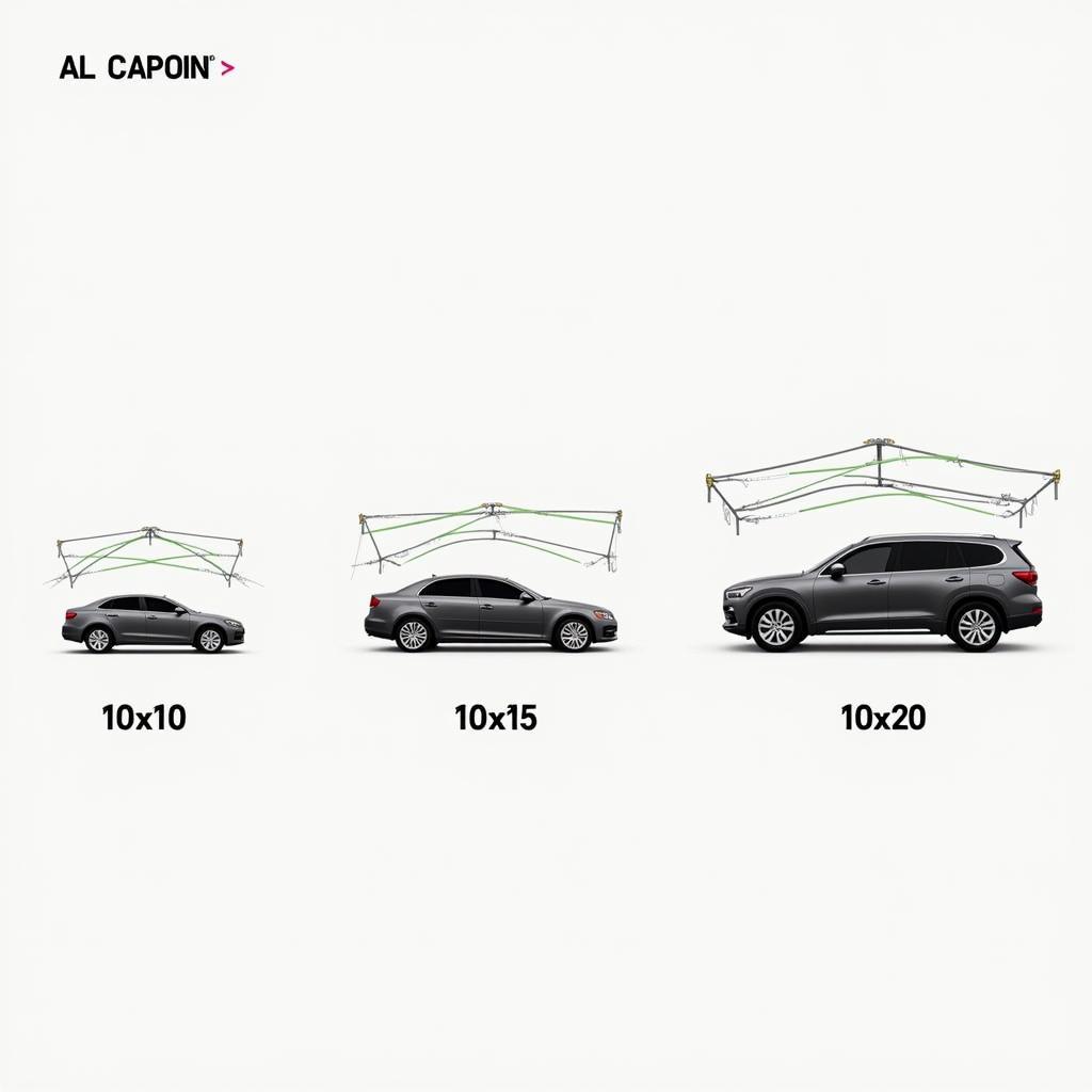 Different Car Detailing Canopy Sizes