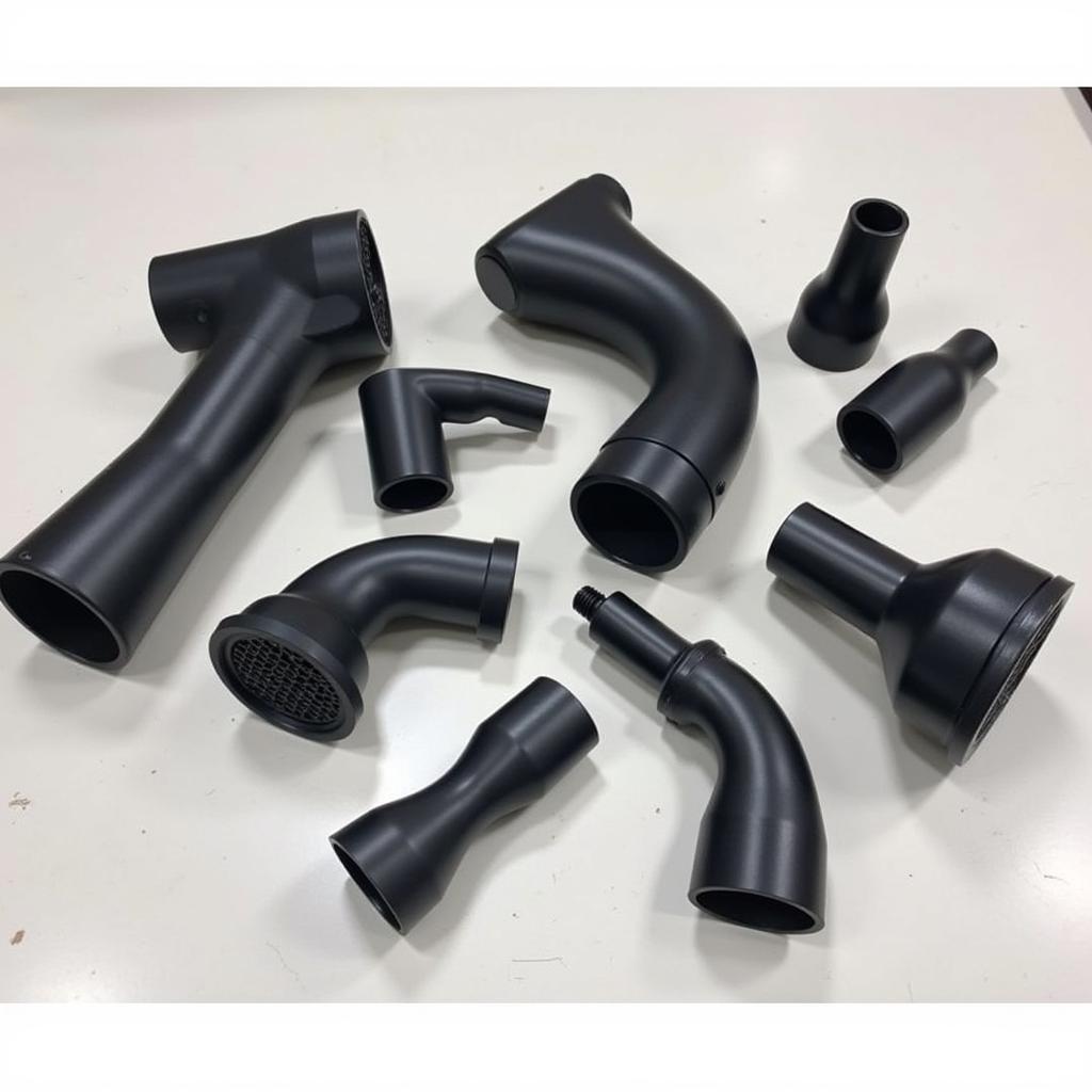 Various car dryer nozzles for detailing